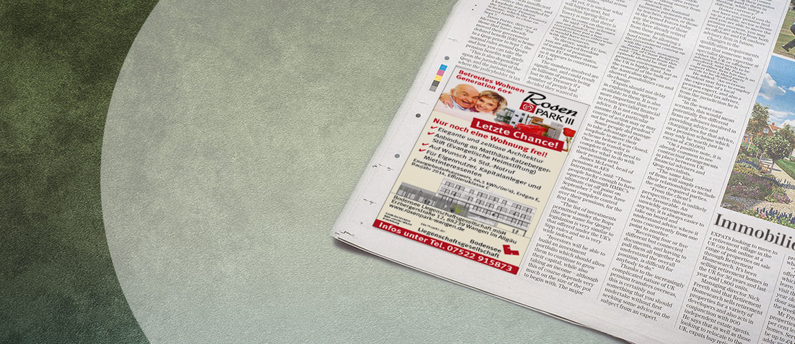 Bodensee Liegenschaftsgesellschaft Anzeige ROSENPARK III